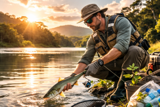 A pescaria sustentável busca reduzir impactos ambientais e preservar ecossistemas aquáticos, afirma Joel Alves.