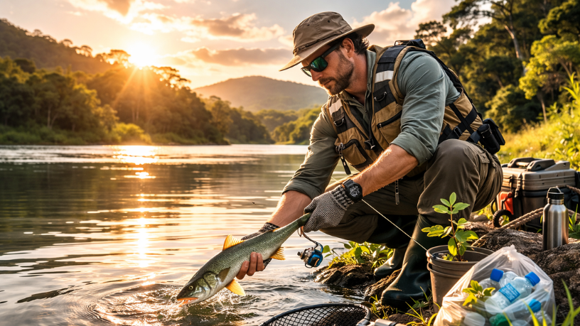 A pescaria sustentável busca reduzir impactos ambientais e preservar ecossistemas aquáticos, afirma Joel Alves.